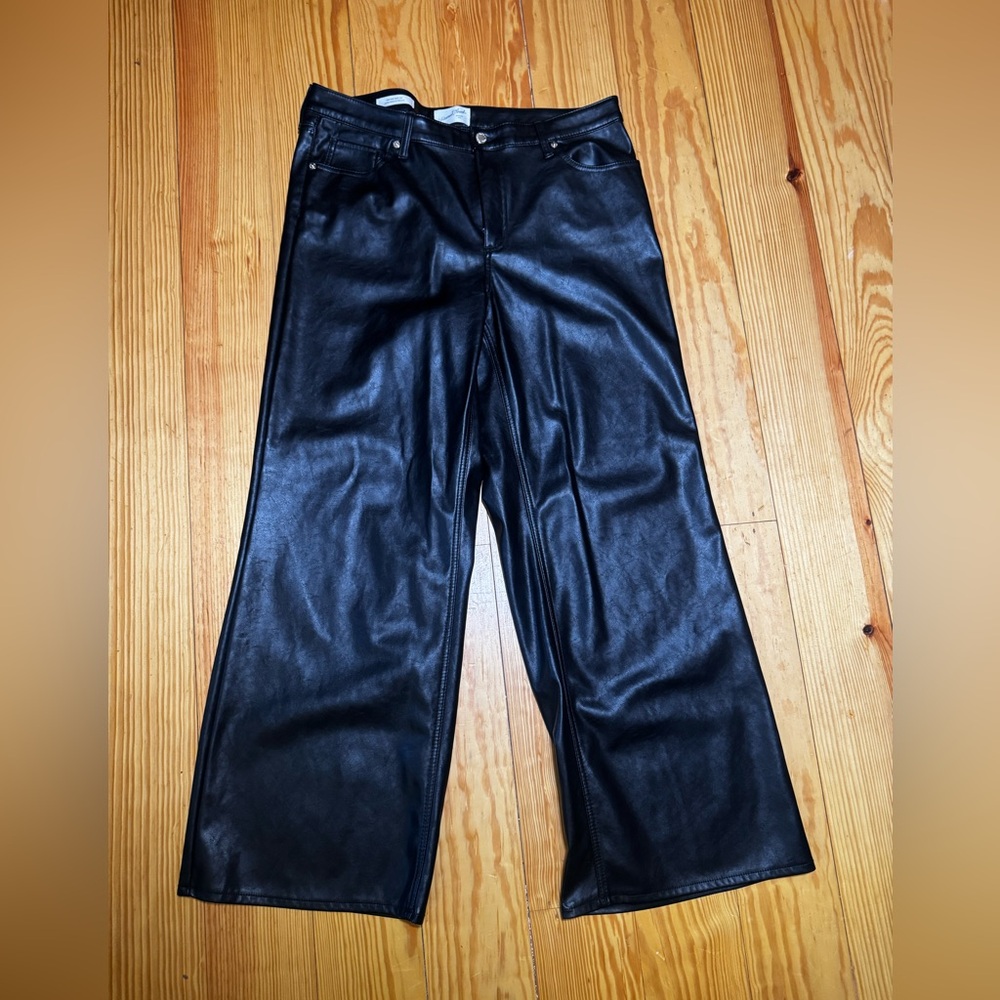 Universal Thread Black Faux Leather Pants